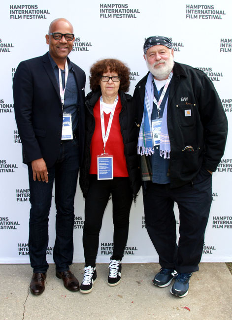 Patrick Harrison, Ingrid Sischy and Bruce Weber attend the GSA Awards Presentation during the 2014 Hamptons International Film Festival on October 13, 2014 in East Hampton, New York. (Photo by Rob Kim/Getty Images)
